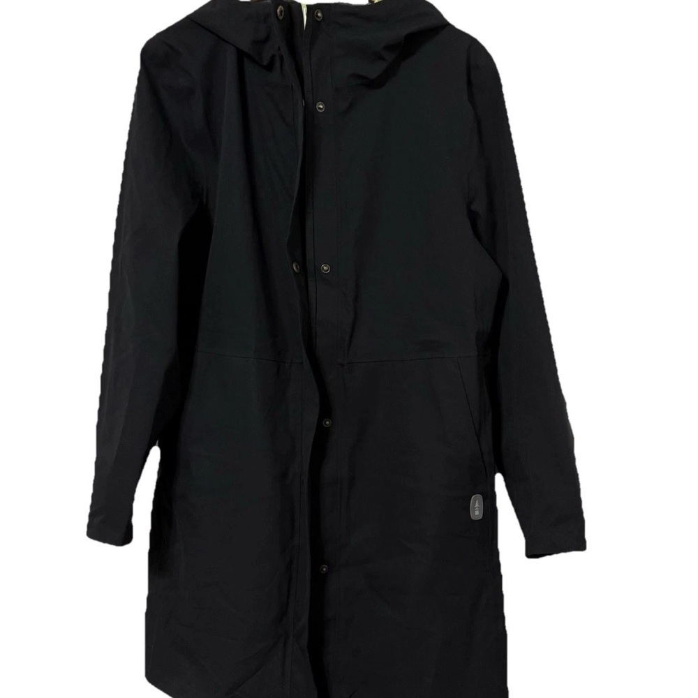 NWT Bass Outdoor Women’s Black Twill Anorak Hooded Wind Resistant Jacket Size M - Picture 3 of 10